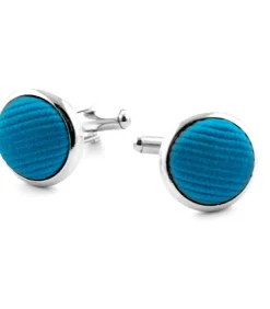 Zijde Manchetknoop Oceaan Blauw F32