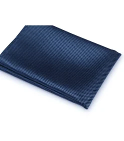 Zijde Pochet Denim Blauw