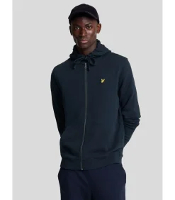 Zip through hoodie - dark navy