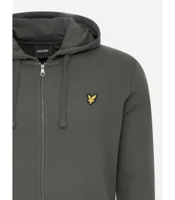 Zip through hoodie - gunmetal