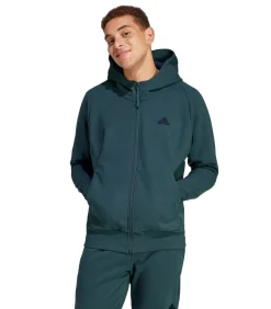 ZNE WINTERIZED - Trui met kap Met Volledige Ritssluiting - Marineblauw