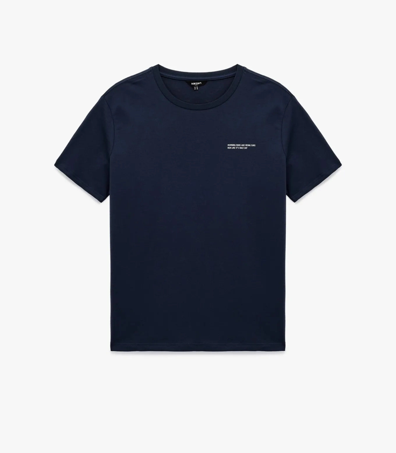 Zwart T-shirt Korte Mouwen Ronde Hals Katoen