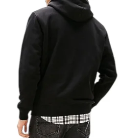 Zwarte Badge Hoodie
