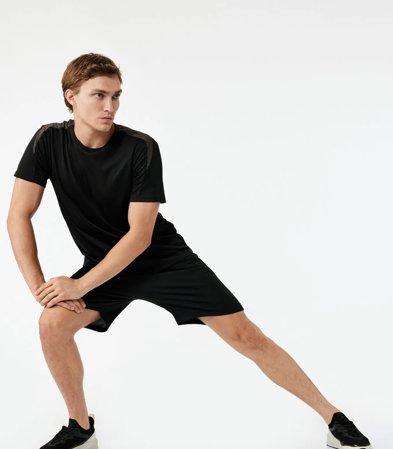 Zwarte Heren Sportshort met Zakdetail