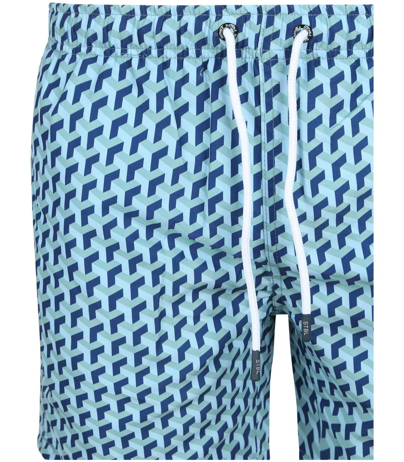 Zwembroek Print Blauw