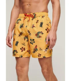 Zwemshort met Hawaii-print