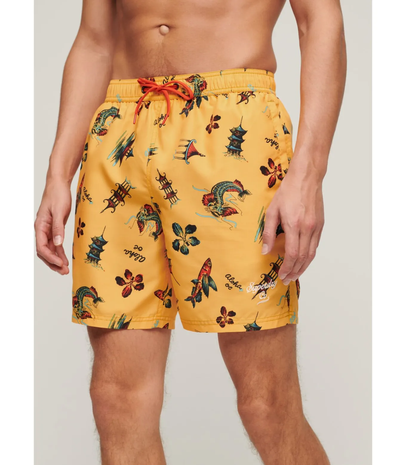 Zwemshort met Hawaii-print