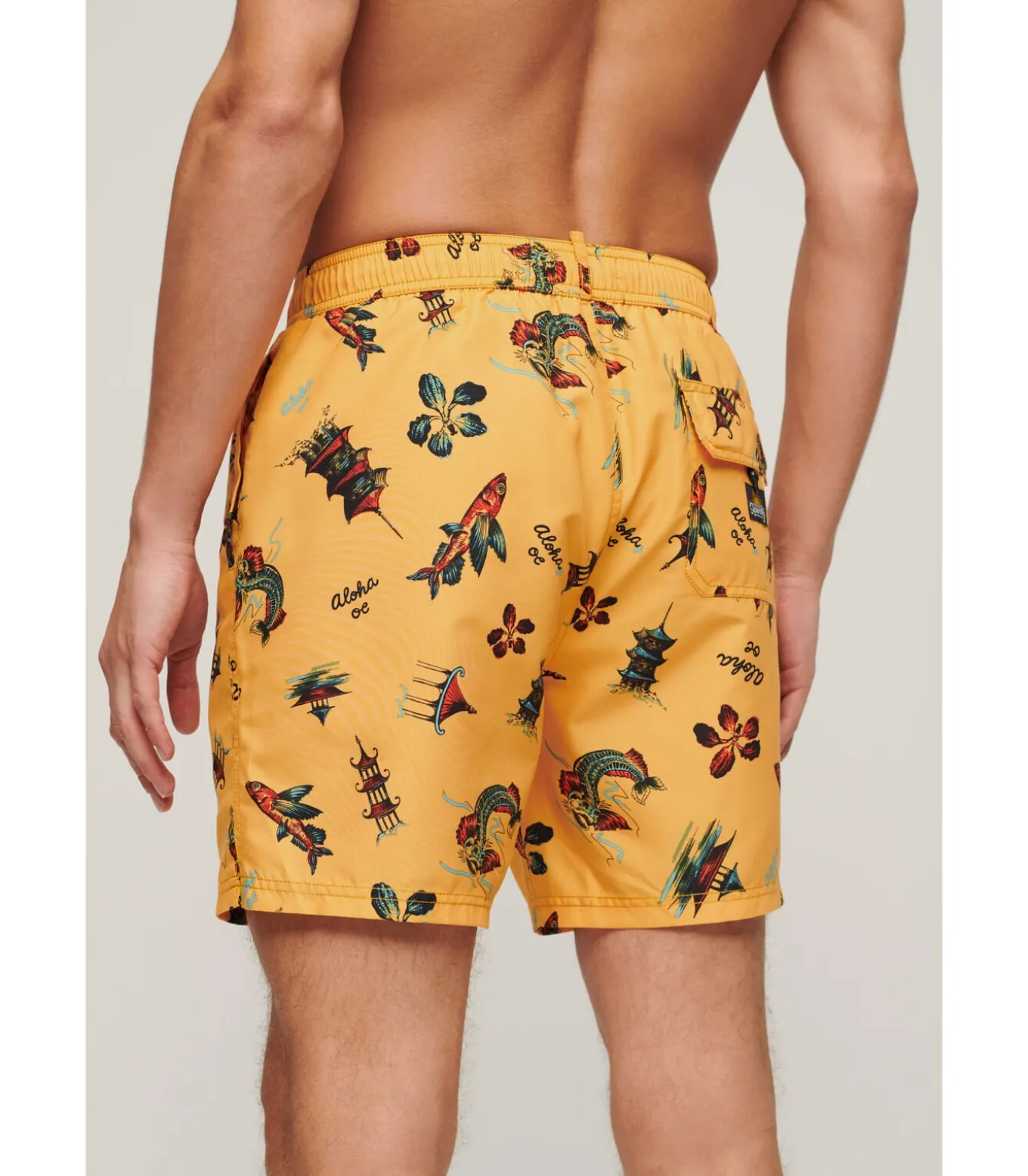 Zwemshort met Hawaii-print