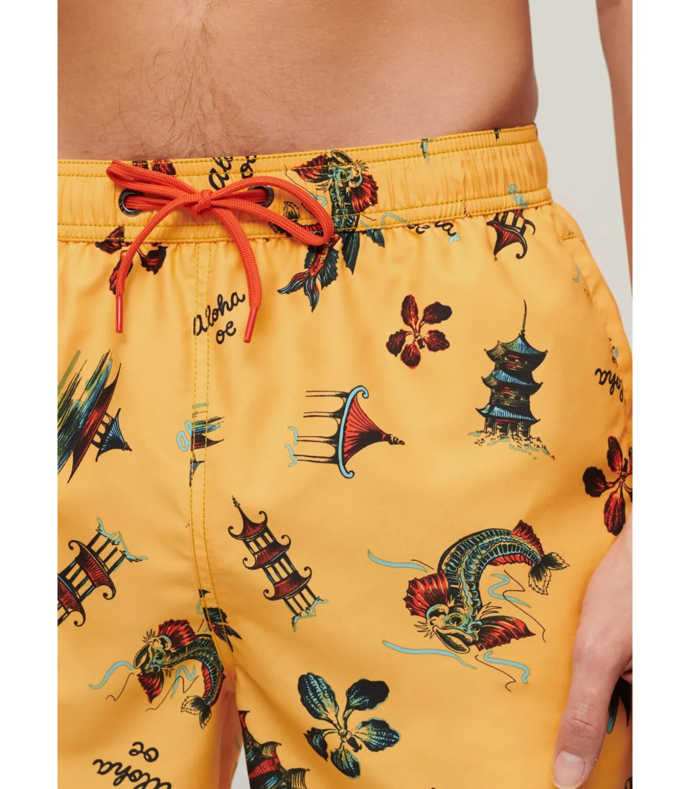 Zwemshort met Hawaii-print