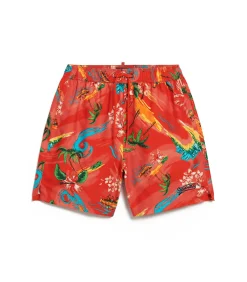 Zwemshort met Hawaii-print