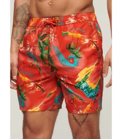 Zwemshort met Hawaii-print