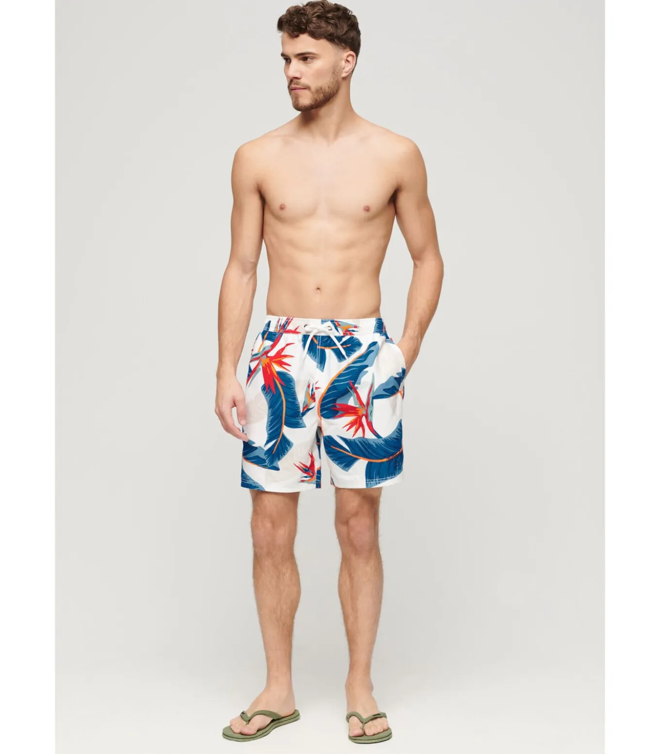 Zwemshort met Hawaii-print