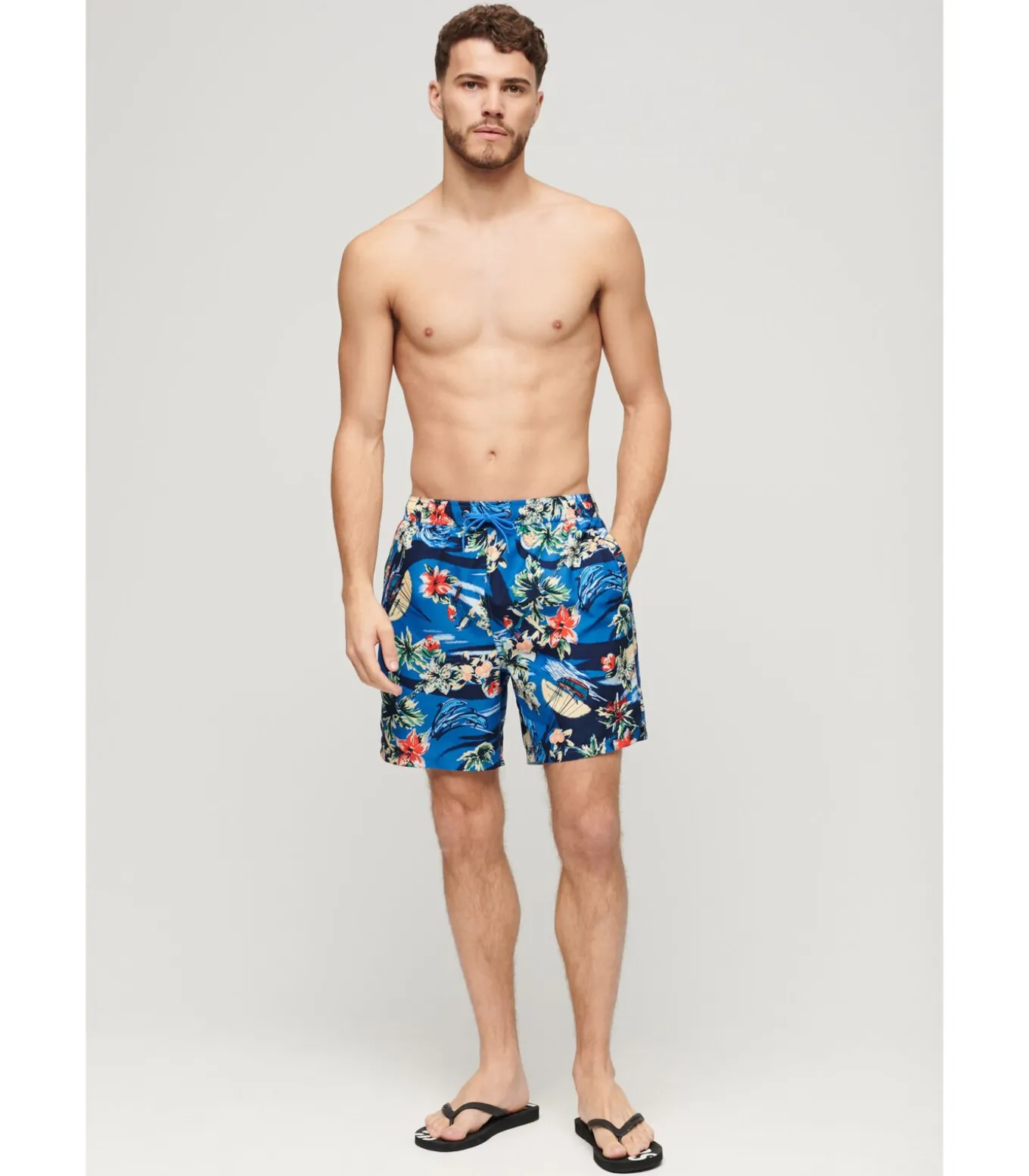 Zwemshort met Hawaii-print