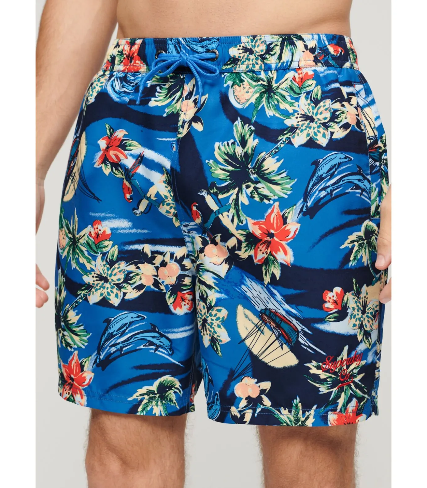 Zwemshort met Hawaii-print